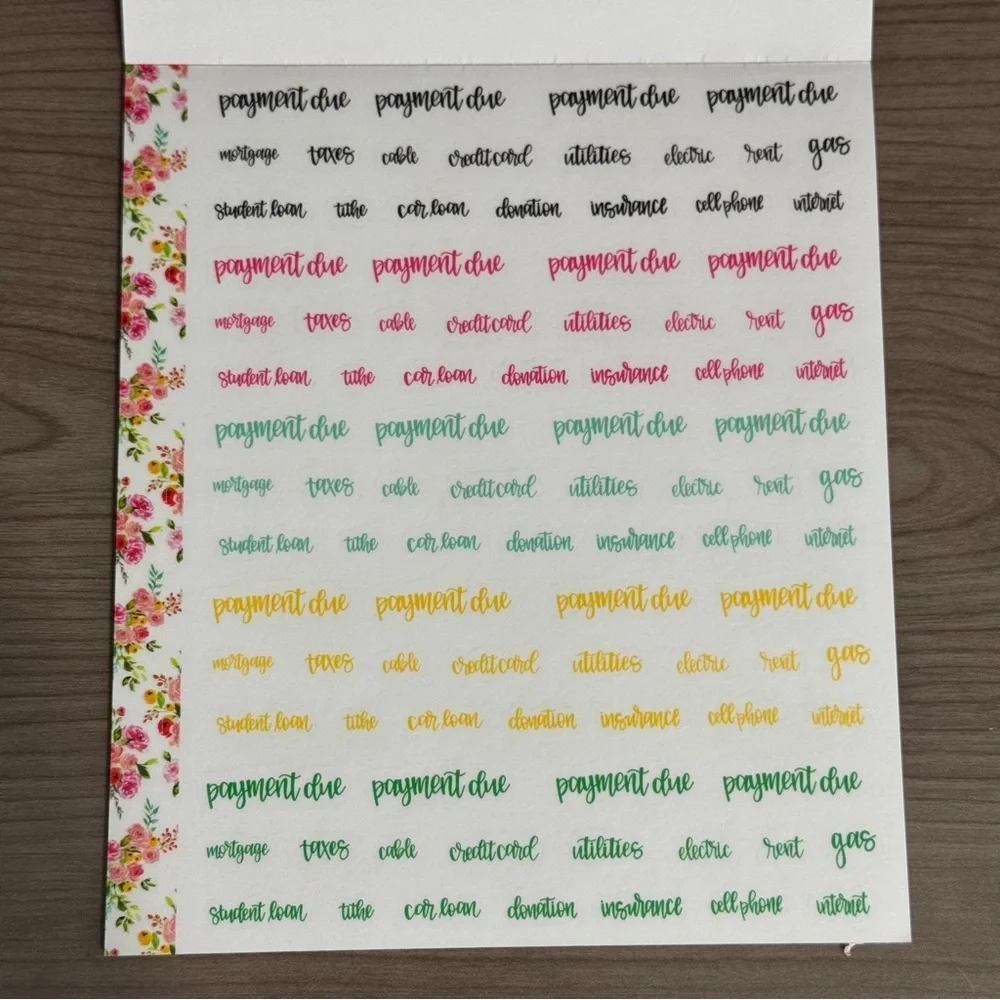 KellofaPlan Budget Sticker Pack, New